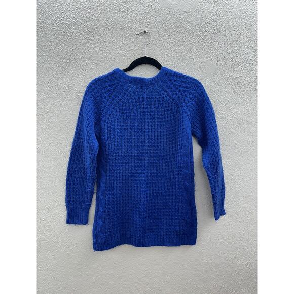 NY Collection Womens Sweater Size Petite Large Blue Knit - Picture 7 of 11